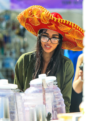 Selling refreshments at the 4th Avenue Street Fair