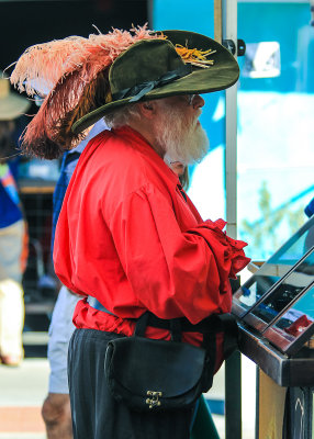 One of the Three Musketeers at the 4th Avenue Street Fair