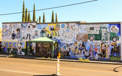 Full wall mural at the 4th Avenue Street Fair