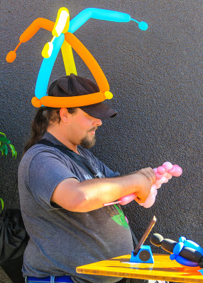Balloon guy at the 4th Avenue Street Fair