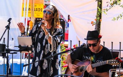 Crooning at the 4th Avenue Street Fair