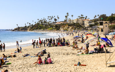 The beach at Laguna Beach