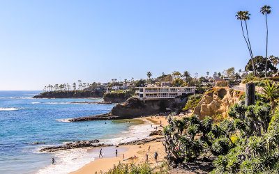 View from the cliffs in Laguna Beach