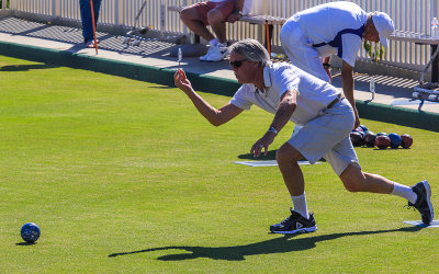 Bocce Ball player in Laguna Beach