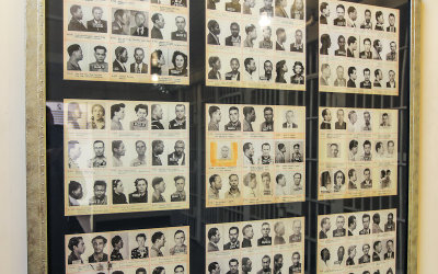 Mug shots in the old jail in San Diego