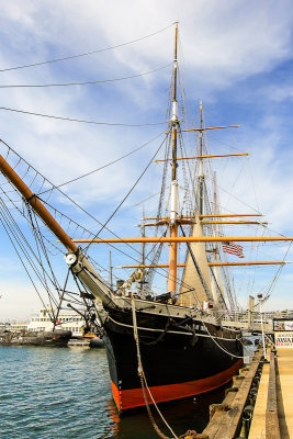 The 1863 Star of India on the waterfront in San Diego