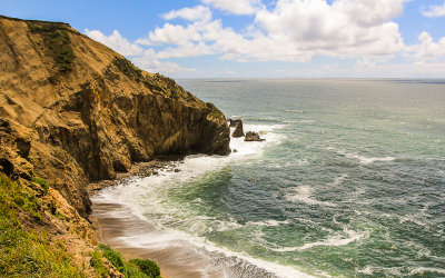 Pacific cove along Chimney Rock in Point Reyes National Seashore