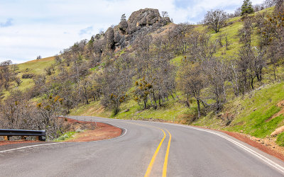 View along Highway 66, the Green Springs Highway, in Cascade-Siskiyou National Monument