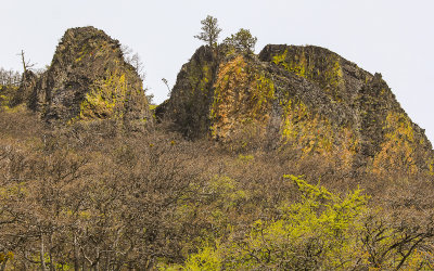 Rock formation along the Green Springs Highway in Cascade-Siskiyou National Monument
