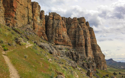 The Palisades from the Arch Trail in the Clarno Unit of John Day Fossil Beds National Monument