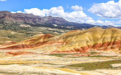 Painted Hills from the Overlook in the Painted Hills Unit of John Day Fossil Beds National Monument