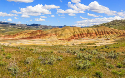 View from the Carrol Rim Trail in the Painted Hills Unit of John Day Fossil Beds National Monument