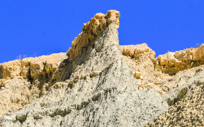 Rock formation in the Blue Basin of the Sheep Rock Unit of John Day Fossil Beds National Monument