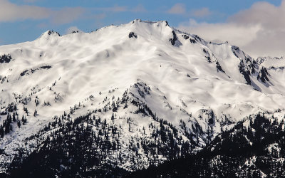 Stephen Peak (6,418 ft) along Hurricane Ridge in Olympic National Park