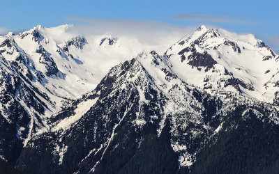 Mount Carrie (right) and other peaks along Hurricane Ridge in Olympic National Park