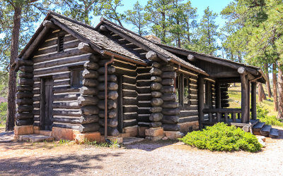 Historic first Ranger Cabin built in 1935 by the CCC in Jewel Cave National Monument