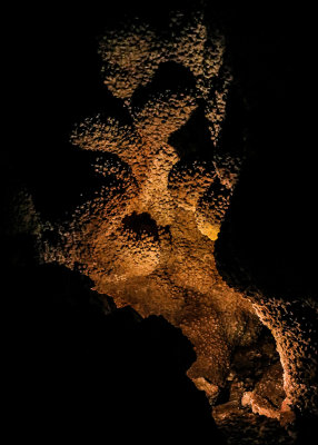 Nailhead spar formation in a cave wall in Jewel Cave National Monument