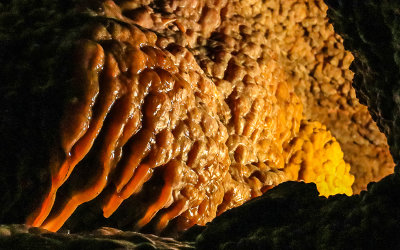 Flowstone formation in Jewel Cave National Monument