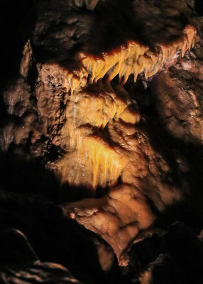 Flowstone formation in Jewel Cave National Monument