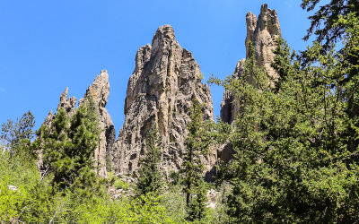 Formations along the Cathedral Spires Trail in Custer State Park