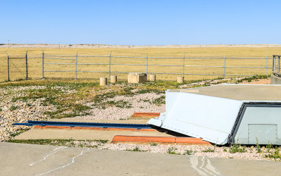 Delta-09 sliding missile silo door in Minuteman Missile National Historical Site
