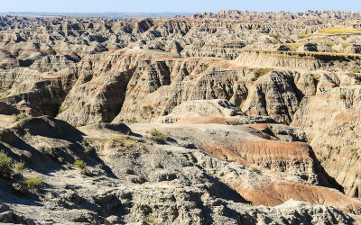 View into the wilderness area in Badlands National Park