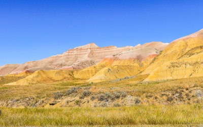 The Yellow Mounds near Dillon Pass in Badlands National Park