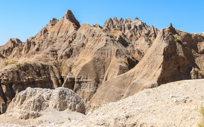 Landscape near Norbeck Pass in Badlands National Park 