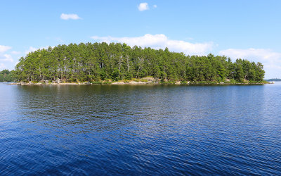 Island in Namakan Lake in Voyageurs National Park