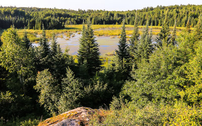 View from the Beaver Pond Overlook near the Ash River Visitor Center in Voyageurs National Park