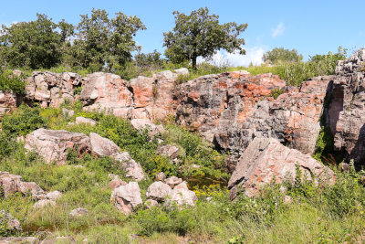 Quartzite Cliffs in Pipestone National Monument