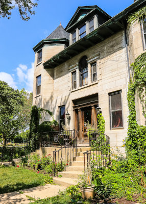 The Greystone House in Pullman National Monument