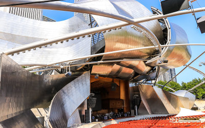 Jay Pritzker Pavilion in Millennium Park in Chicago