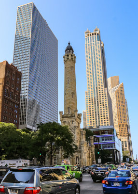 Michigan Avenue and the Water Tower in Chicago