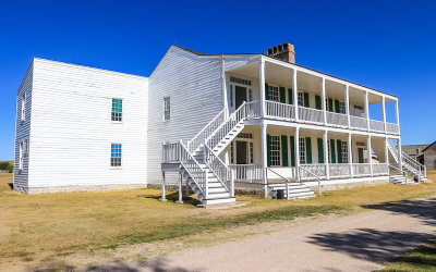 Old Bedlam bachelor officers quarters and oldest building in Wyoming in Ft Laramie National Historic Site