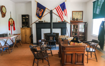 Commanders office in Old Bedlam in Ft Laramie National Historic Site
