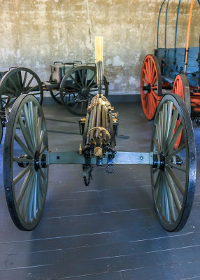 Original Gatling Gun in Ft Laramie National Historic Site