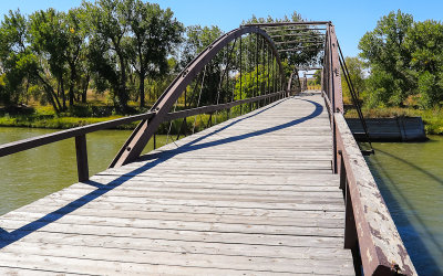Army Iron Bridge over the North Platt River in Ft Laramie National Historic Site