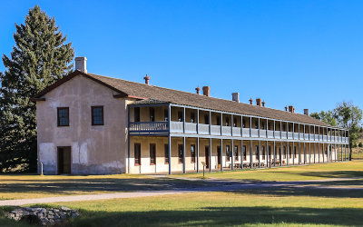 The Cavalry Barracks built in 1874 in Ft Laramie National Historic Site 