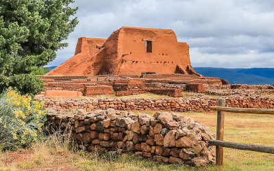 Pecos church and convento ruins in Pecos National Historical Park