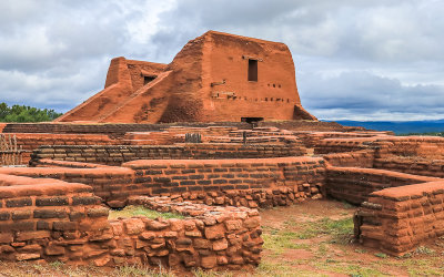 The Pecos mission and convento ruins in Pecos National Historical Park
