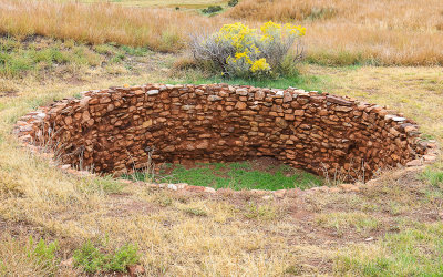 An Indian Kiva on the grounds of the mission in Pecos National Historical Park