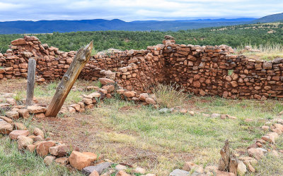 Pueblo ruins at the mission in Pecos National Historical Park
