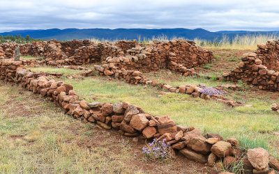 Pecos Pueblo ruins in Pecos National Historical Park