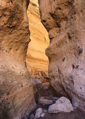 The narrows of the Slot Canyon Trail in Kasha-Katuwe Tent Rocks National Monument