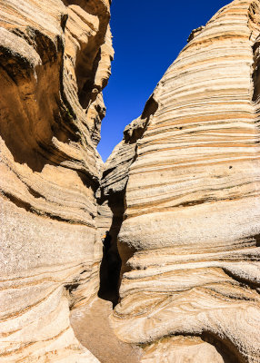 Entrance to the narrows of the Slot Canyon Trail in Kasha-Katuwe Tent Rocks National Monument