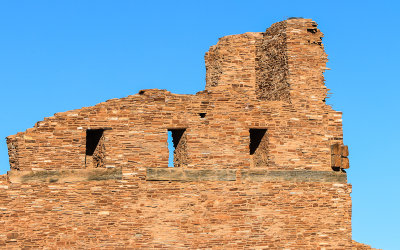 Bell tower ruins at Mission of San Gregorio de Abo in Salinas Pueblo Missions National Monument