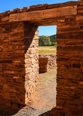 Doorway at Mission of San Gregorio de Abo in Salinas Pueblo Missions National Monument