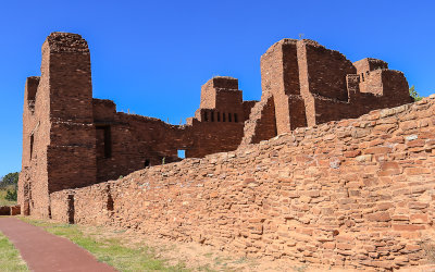 Convento wall of Quarai in Salinas Pueblo Missions National Monument