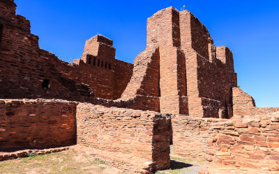 View from inside Quarai in Salinas Pueblo Missions National Monument